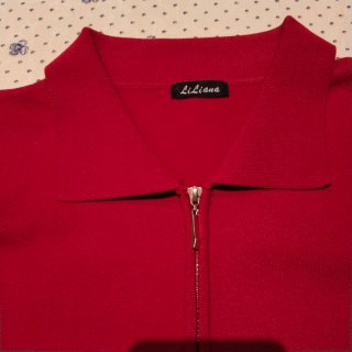 Chaqueta Liliana Roja Cremallera Mujer