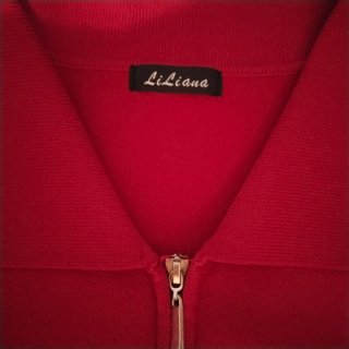 Chaqueta Liliana Roja Cremallera Mujer