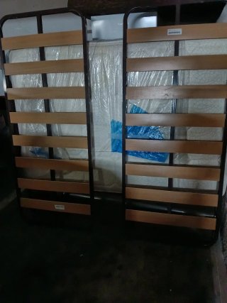 Somier 80cm Metal y Madera