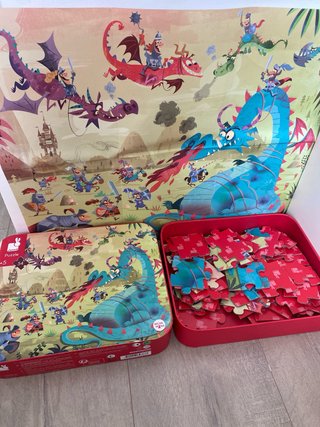 Puzzle Janod Caballeros y Dragones 54 piezas