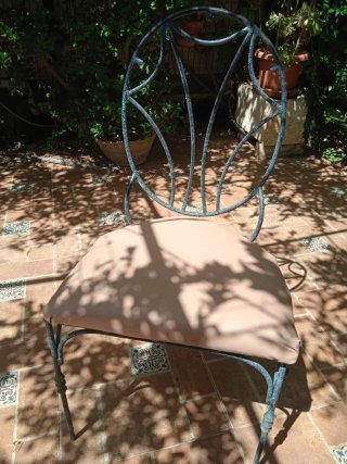 4 Sillas de Jardín Hierro Forjado
