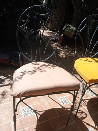 4 Sillas de Jardín Hierro Forjado