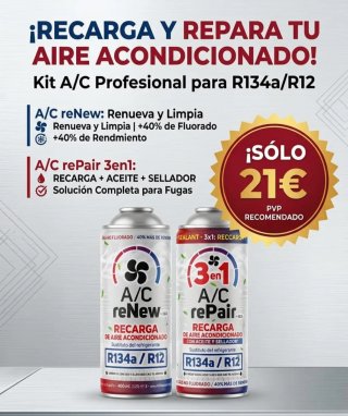 Kit aire acondicionado coche Renew y Repair.