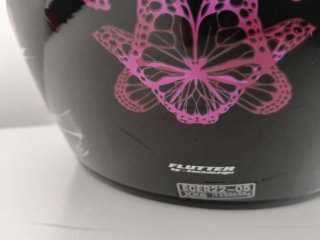 Casco Moto Mujer Mariposas XXS