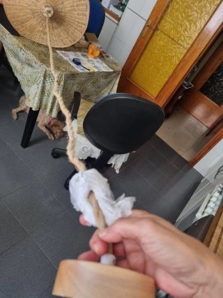 Lámpara colgante de mimbre artesanal