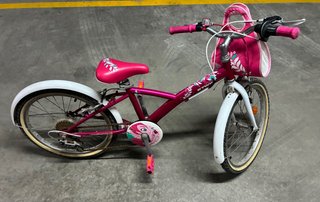 Bicicleta niña rosa con marchas