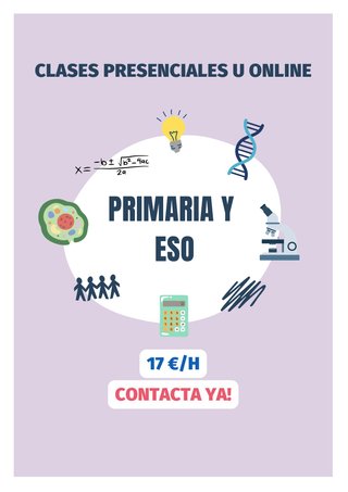 CLASES PARTICULARES Online o Presencial