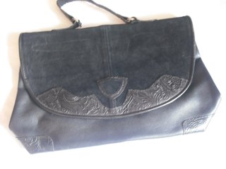 Bolso señora años 80 beige y marrón