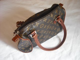 Bolso señora años 80 beige y marrón