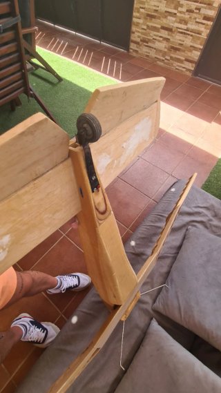 Avión de madera para marquetería