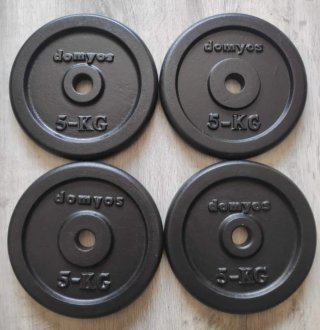 4 Discos Pesas Domyos 5 kg