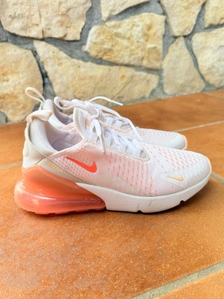 Zapatilla Nike Air Max 270 Blanca y Naranja
