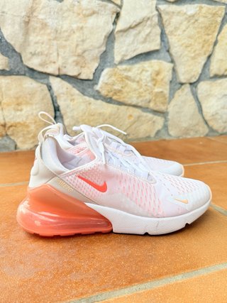 Zapatilla Nike Air Max 270 Blanca y Naranja