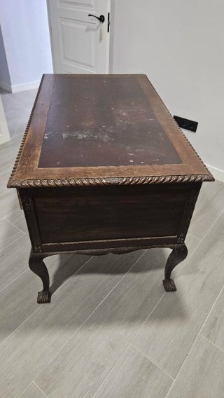 Escritorio de Despacho Antiguo Estilo Renacimiento