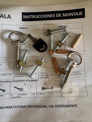 Espejo Joyero de pie con cerradura