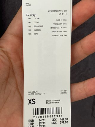 Camisa Uniqlo Algodón Manga Corta Hombre Talla XS