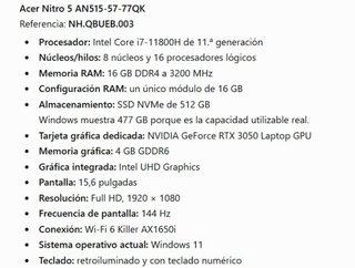 Acer Nitro 5 AN515-57-77QK Gaming Laptop