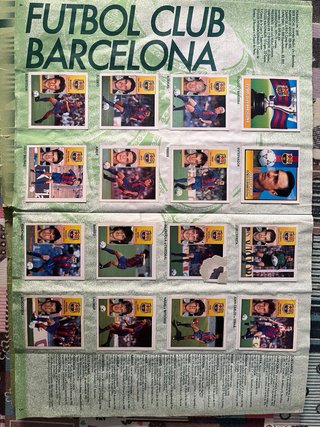 Álbum cromos Liga 91-92 y 92-93 Fútbol 1ª División