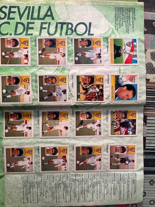 Álbum cromos Liga 91-92 y 92-93 Fútbol 1ª División