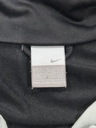 Chaqueta Nike Vintage Gris, Negra y Blanca Talla L