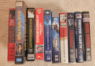Pack 8 Películas VHS Acción y Aventura