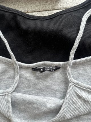 Lote 4 Camisetas Bershka Manga Corta y Tirantes