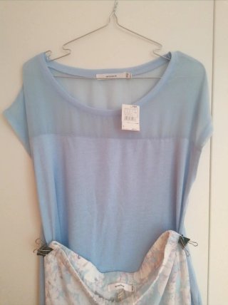 Pijama mujer floral azul y rosa