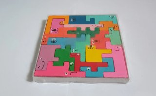 Juego de rompecabezas de madera con animales