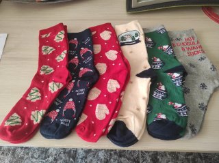 6 Calcetines Navideños Talla 35/37