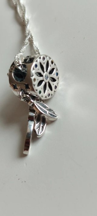 Cadena Plata 925 Charm Atrapasueños Pandora