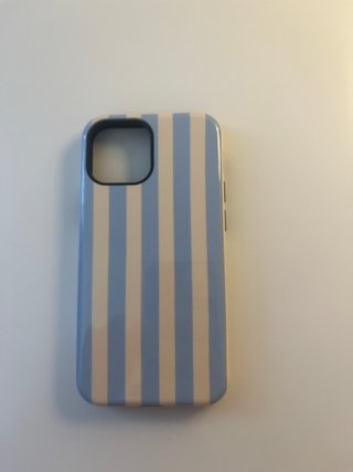 Custodia iPhone 13 Mini Righe Blu/Beige
