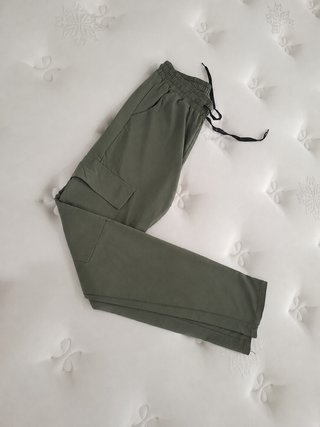 Pantalón Cargo Verde Mujer