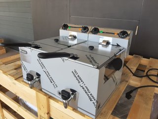 Freidora doble 10+10L Acero Inoxidable
