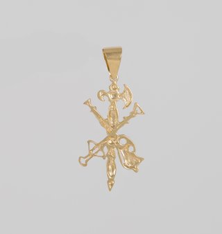 Colgante Cruz Legión oro 18k 750