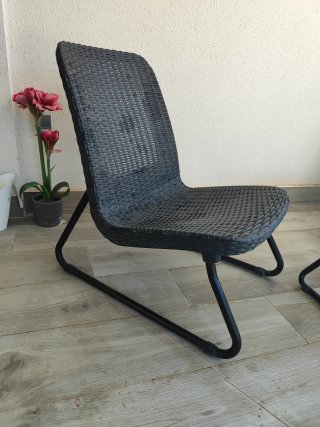 Conjunto mesa y 2 sillas exterior
