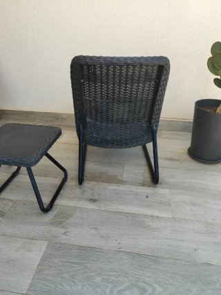 Conjunto mesa y 2 sillas exterior