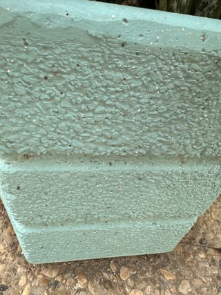 Macetero piedra maciza azul
