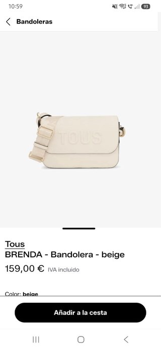Bolso Tous Beige Nuevo