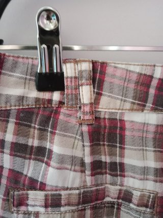 Shorts Stradivarius cuadros talla 36