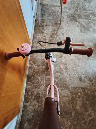Bicicleta de equilibrio rosa