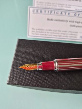 Penna Stilografica Cristalli Swarovski Oro