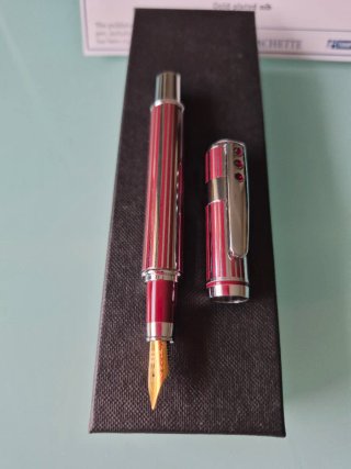 Penna Stilografica Cristalli Swarovski Oro