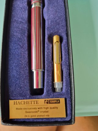 Penna Stilografica Cristalli Swarovski Oro