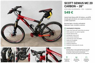 Scott Genius MC 20 Carbon 26 MTB
