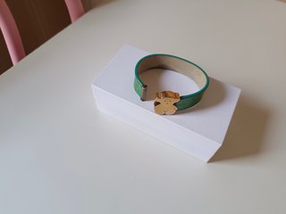 Pulsera Tous Oso Baño Oro 18kt Verde