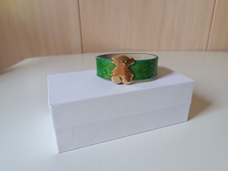 Pulsera Tous Oso Baño Oro 18kt Verde