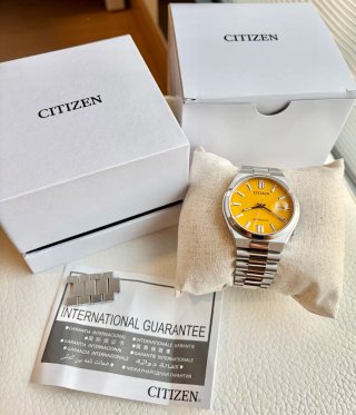 Reloj Citizen Tsuyosa Amarillo Automático