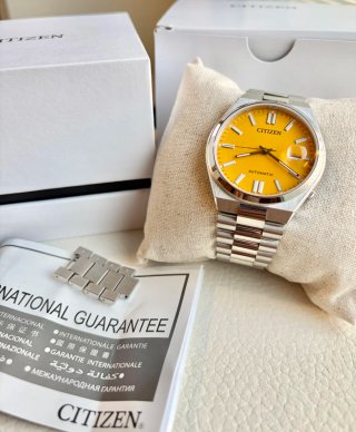 Reloj Citizen Tsuyosa Amarillo Automático