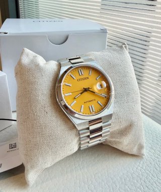 Reloj Citizen Tsuyosa Amarillo Automático