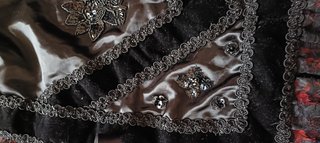 Traje Baturra Niña Negro y Plateado
